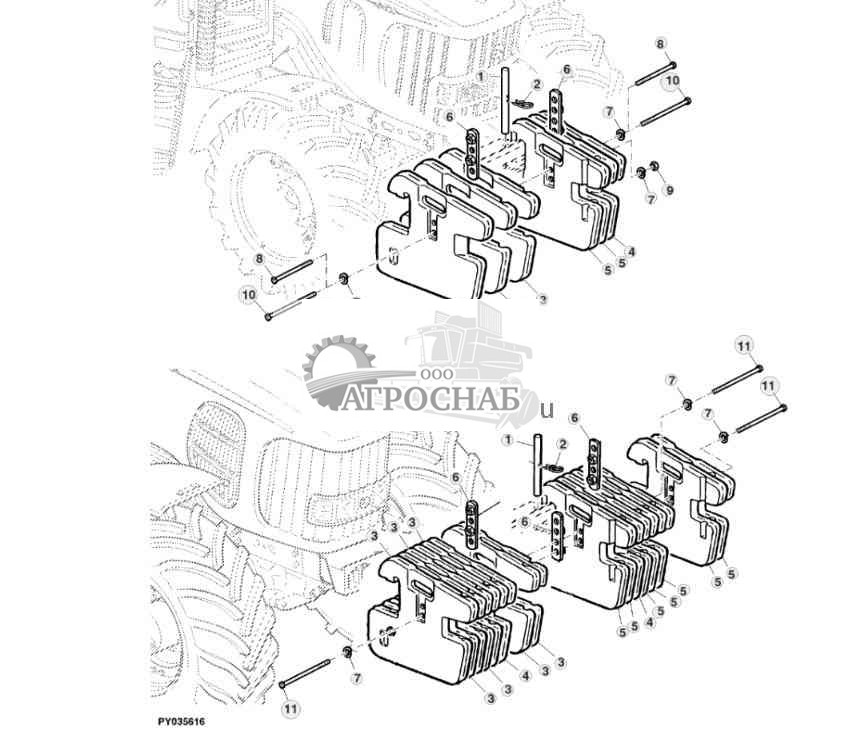 ДОПОЛНИТЕЛЬНЫЕ ПЕРЕДНИЕ ГРУЗЫ 